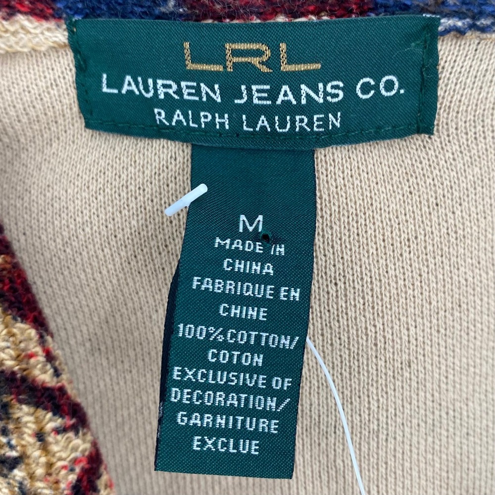 LRL Lauren Jeans Co. Ralph Lauren Womens Med Multi Aztec Southwestern Jacket NWT - Picture 9 of 11